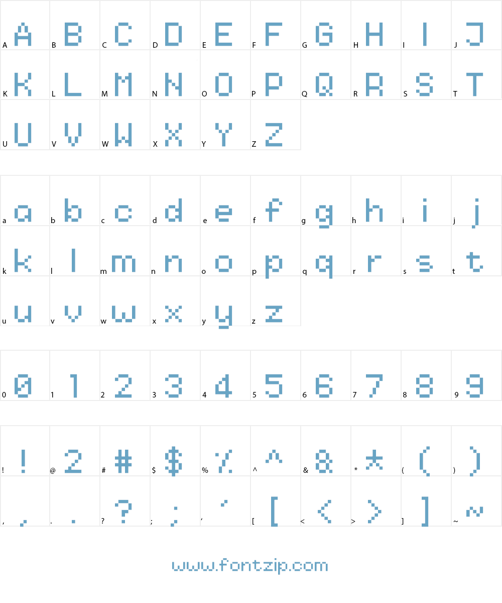 Nineteen Ninety Three Font Character